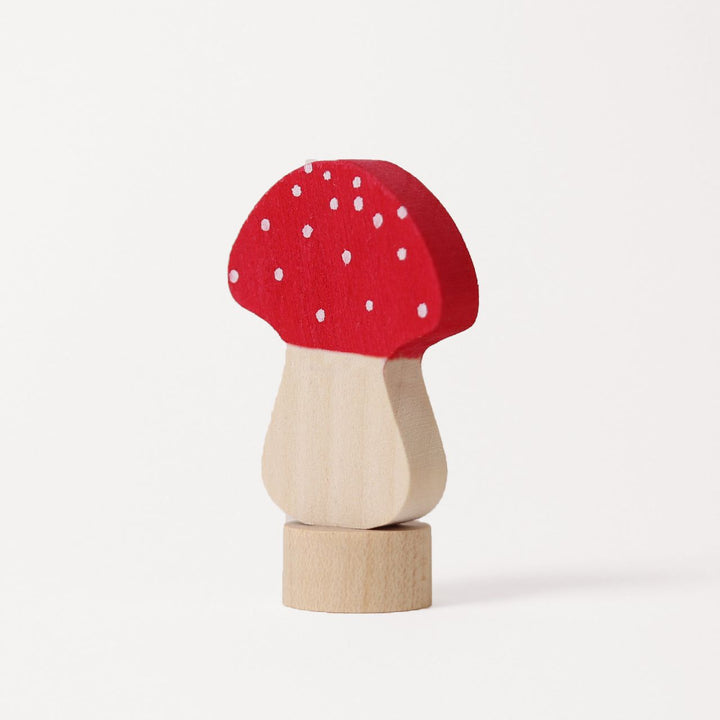 fly agaric mushroom ornament for birthday ring
