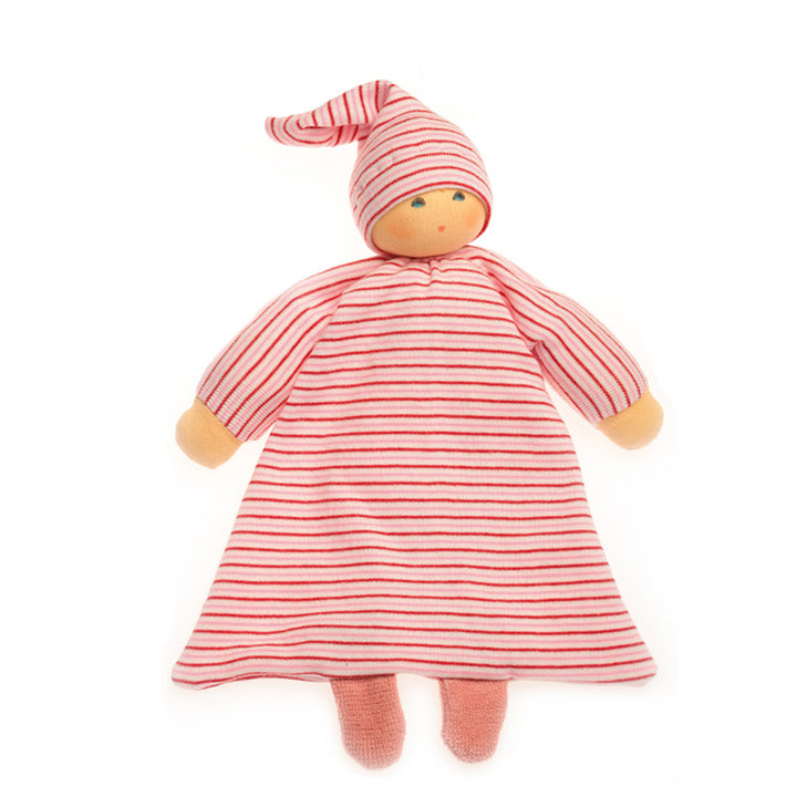 Nanchen Organic cuddly blanket doll, pink stripes