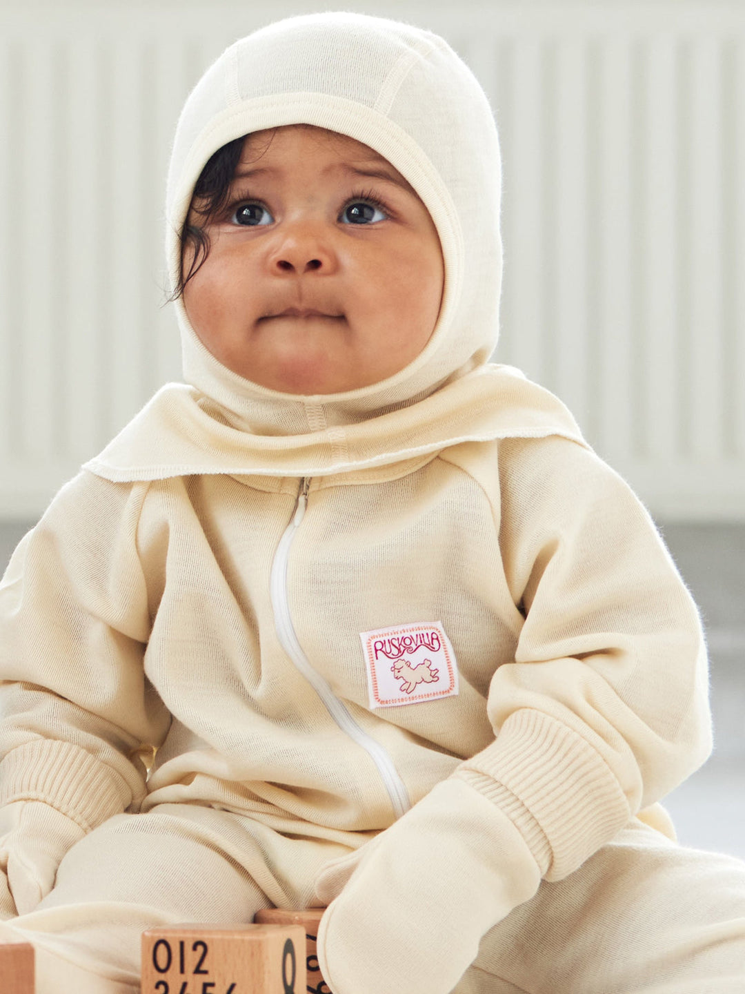 organic merino wool baby balaclava bonnet