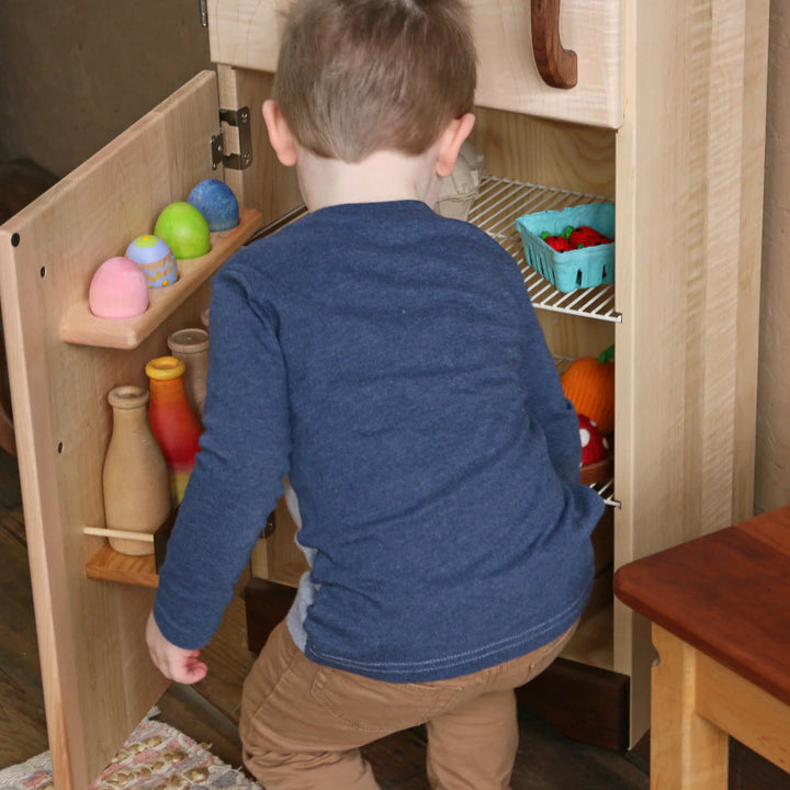 Camden Rose Simple Fridge, Maple