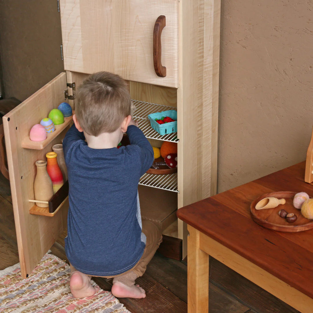 Camden Rose Simple Fridge, Maple