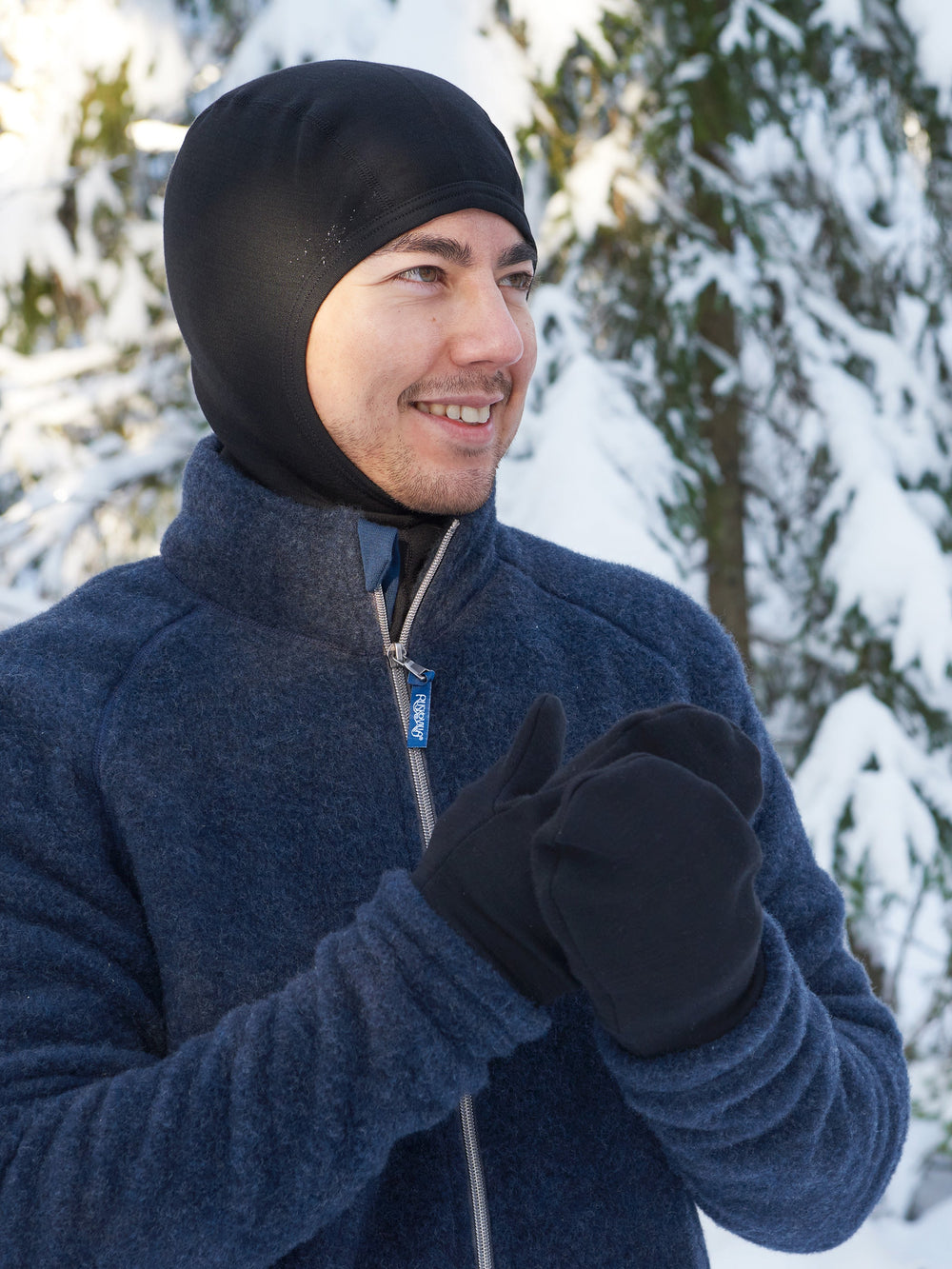 adult organic wool balaclava bonnet