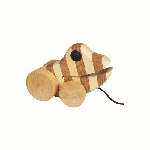 little pull along tiger frog