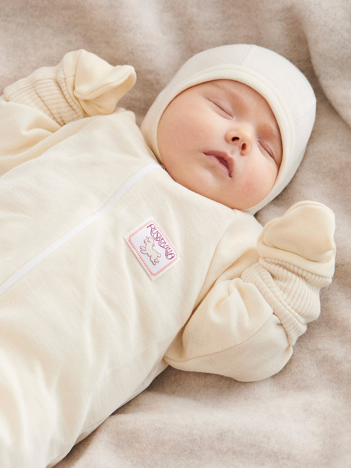 organic merino wool and silk thumbless mittens