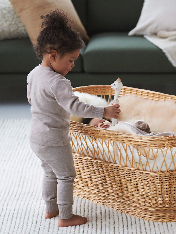child's organic merino wool long underpants