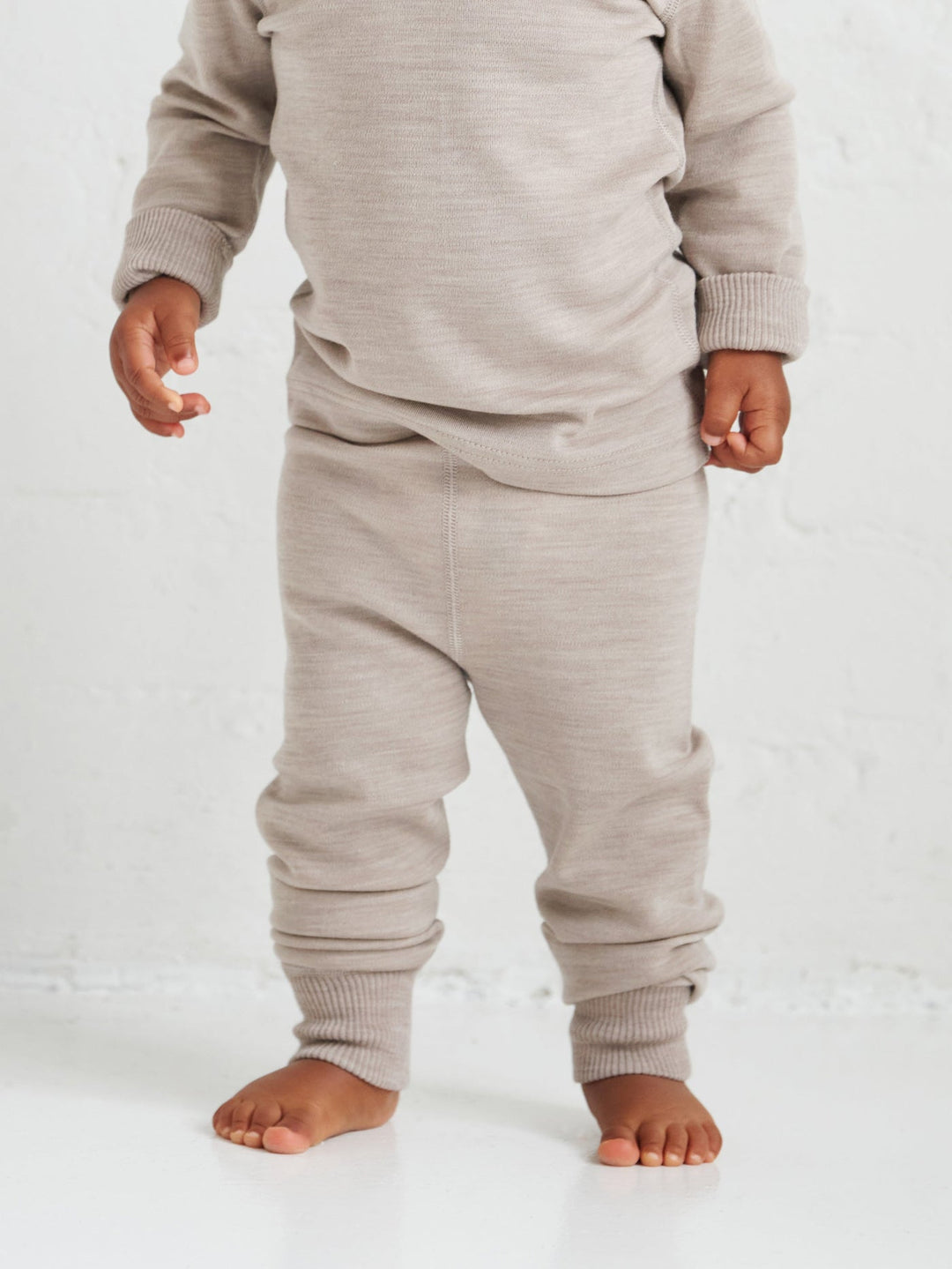 child's organic merino wool long underpants