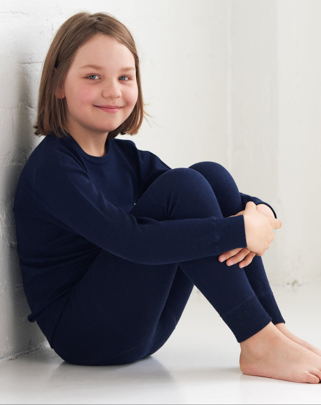 child's organic merino wool long underpants