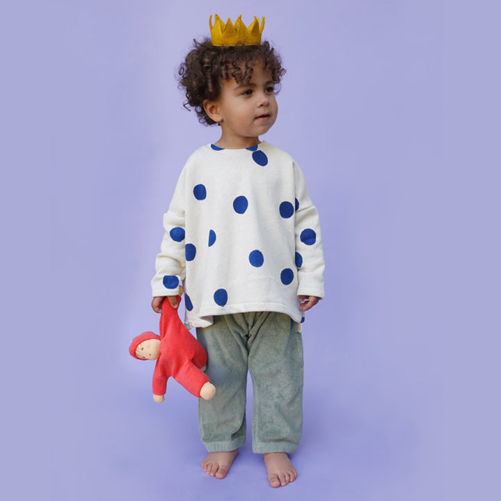 Terry Cloth Schmuse doll, orange-red