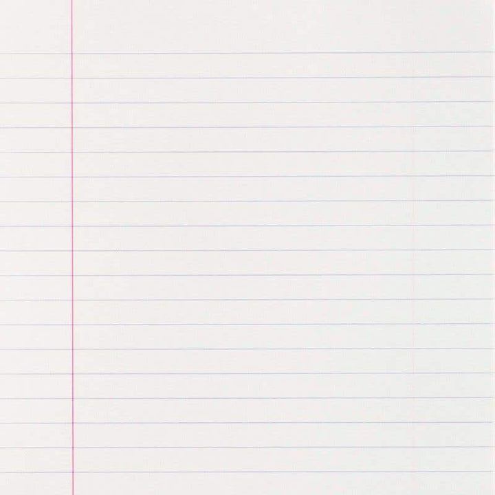 Exercise notebook (lined pages)