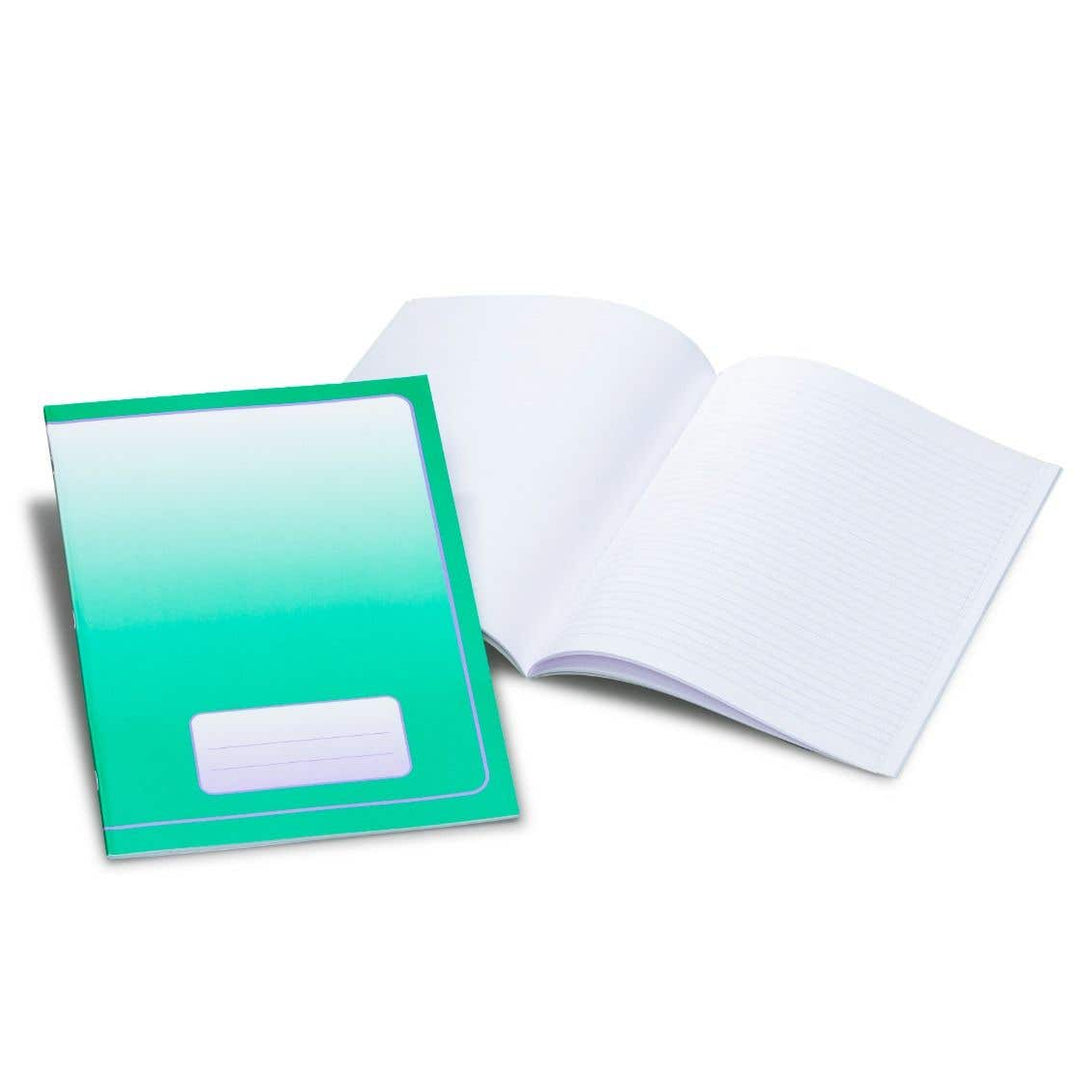 Exercise notebook (alternating blank / lined pages)