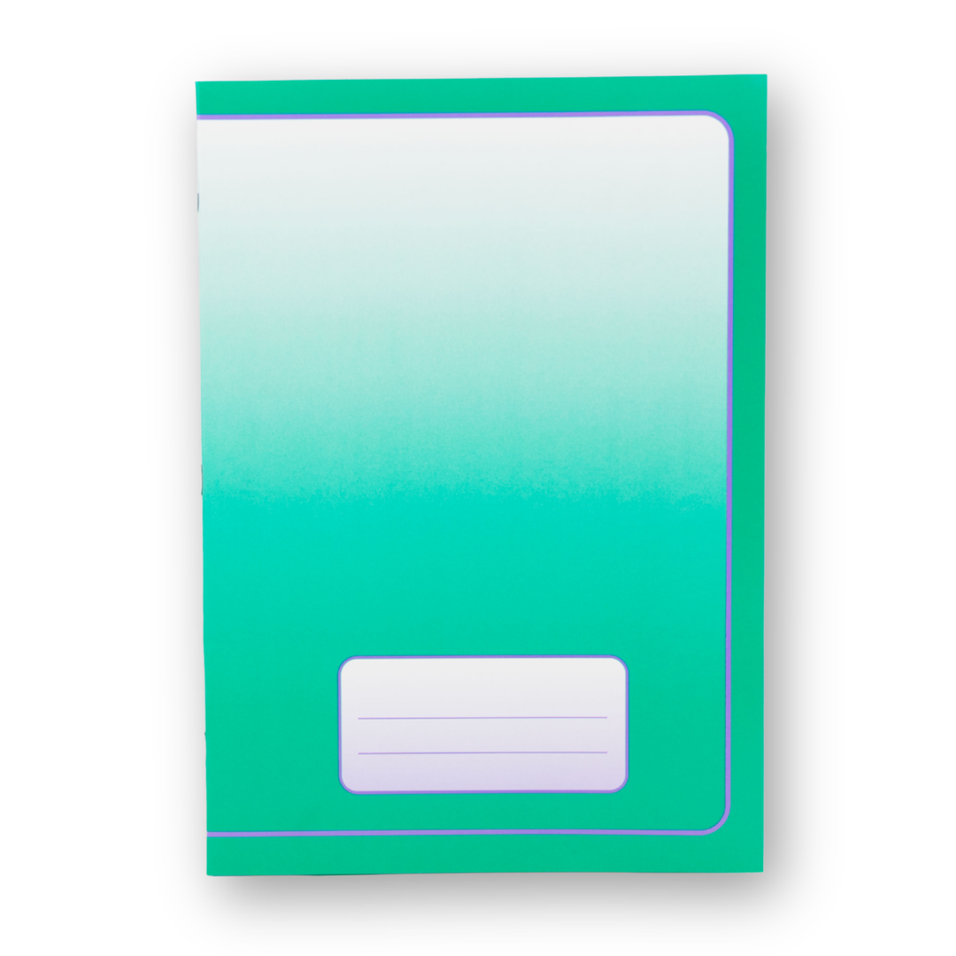 Exercise notebook (alternating blank / lined pages)
