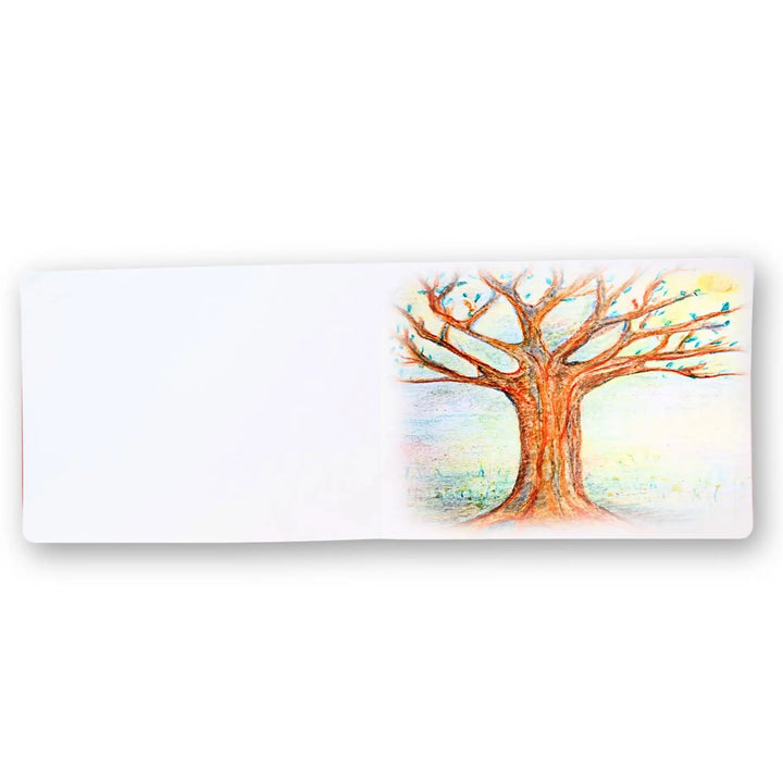 economy main lesson book, landscape, with onion skin