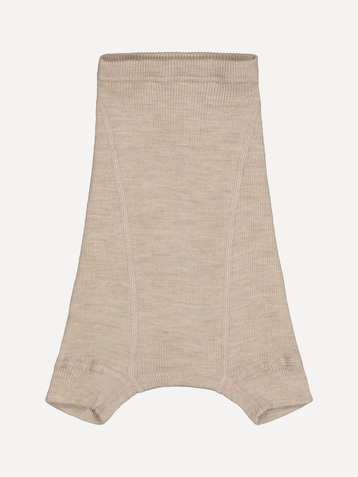 organic merino wool nappy pant, short leg
