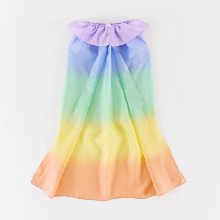 silk 'soft' rainbow cape