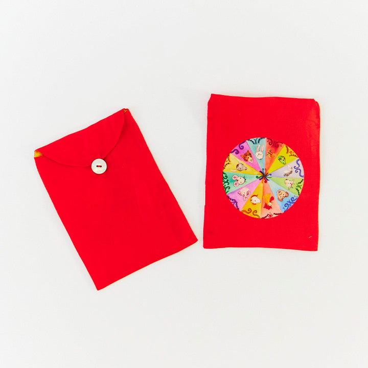 Mini mini rainbow dragon playsilk &amp; Lunar New Year Envelope set