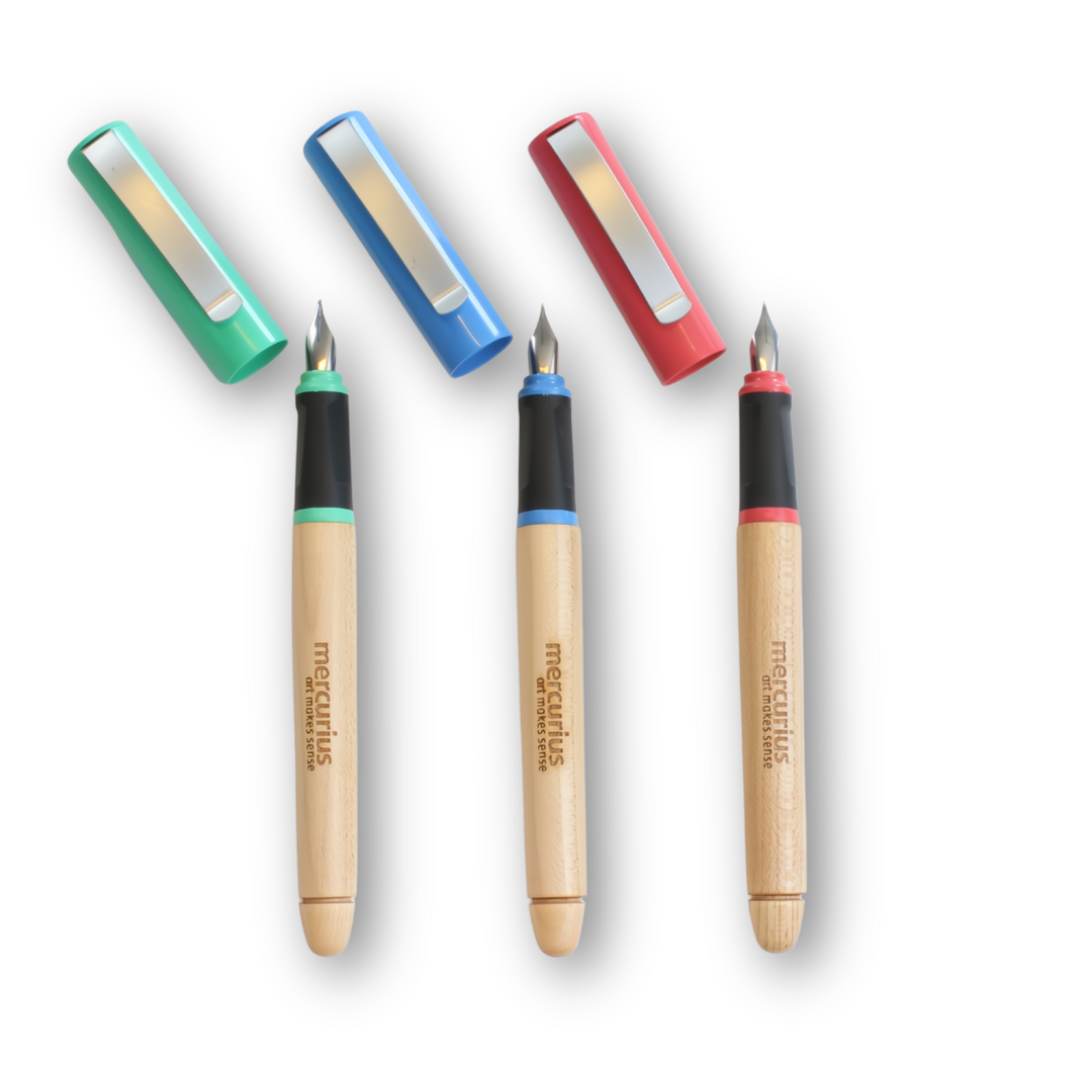 Greenfield fountain pens, assorted colours (new design)