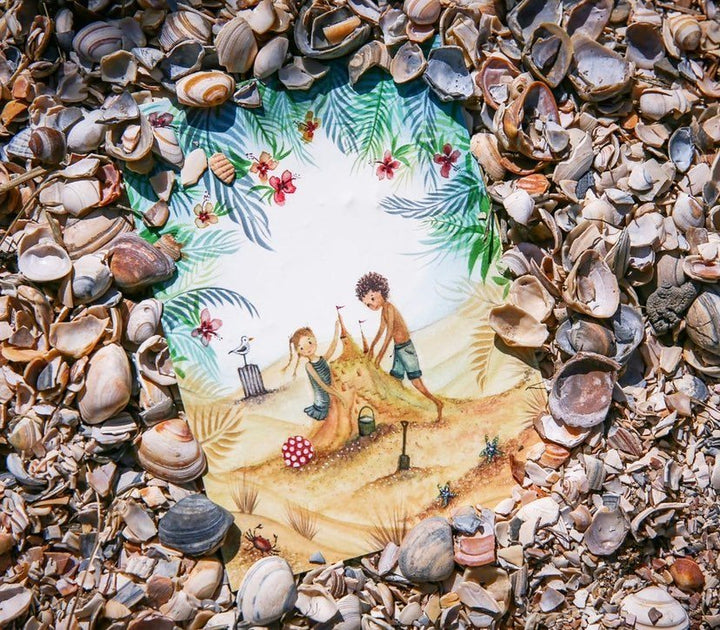 Beach postcard