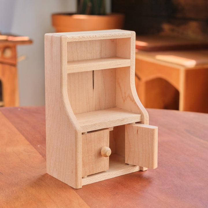 maple dollhouse furniture set