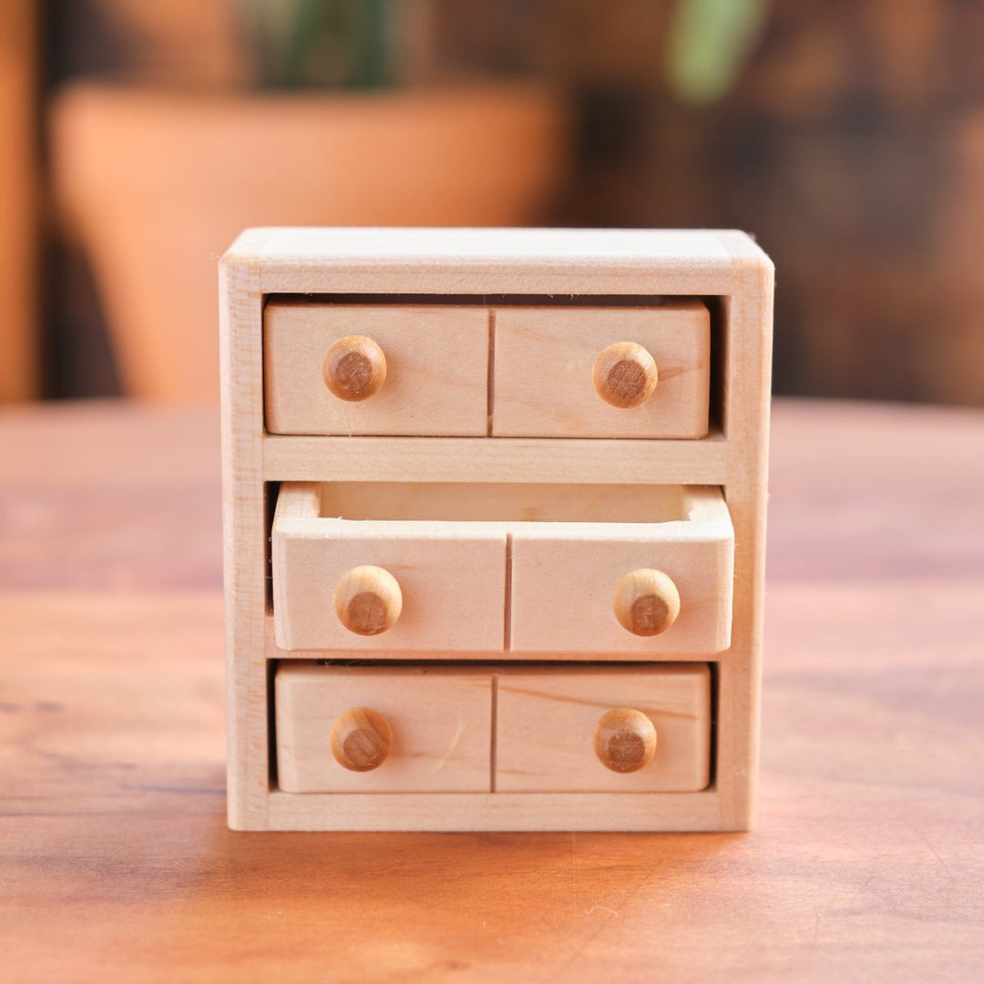 maple dollhouse furniture set