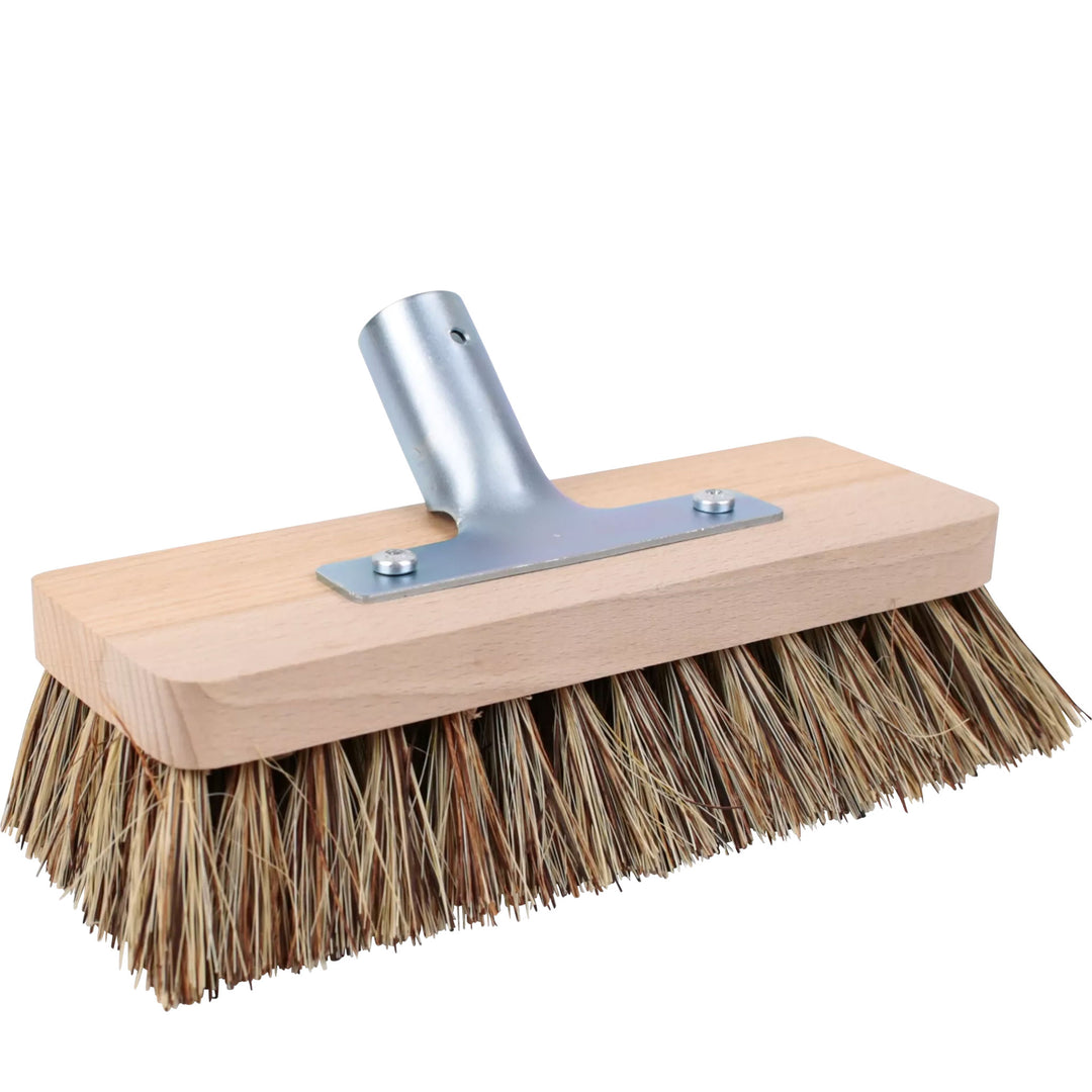 scrub brush head with union fibres