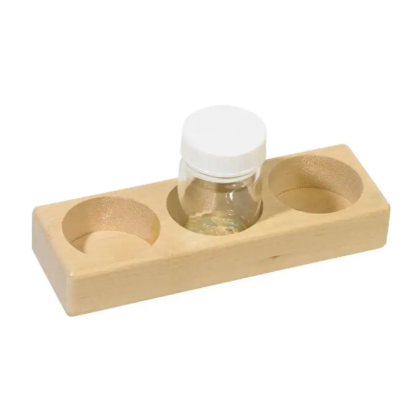 wooden paint jar holder for 3 jars
