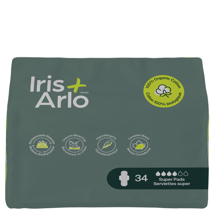 Iris + Arlo organic cotton pads, Super