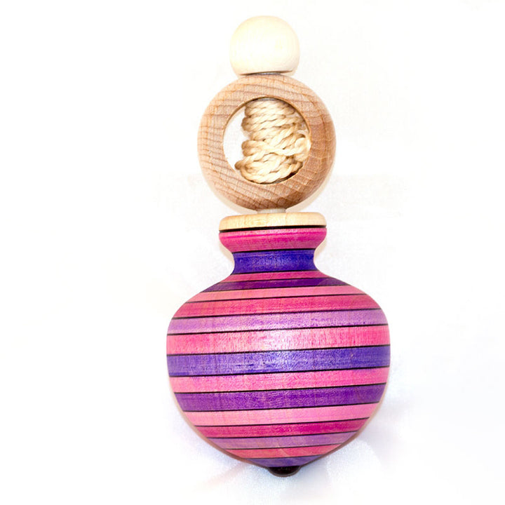 spinning top with retractable starter