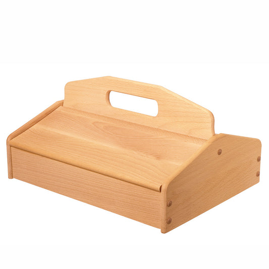 large wooden storage caddy