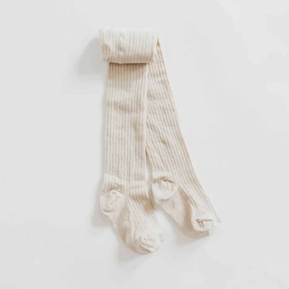 child's 98% organic cotton oatmeal tights