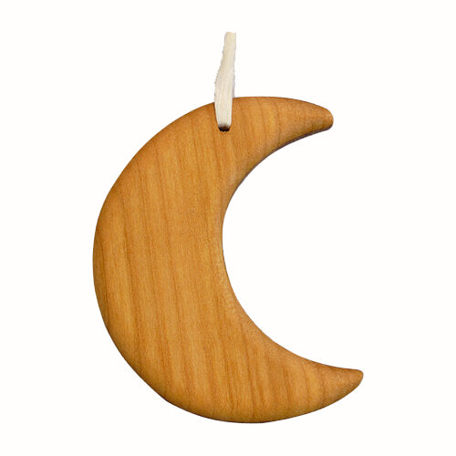 moon wooden ornament