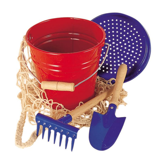 Glückskäfer metal sand toy set