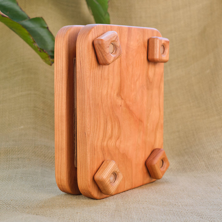 Camden Rose cherrywood flower press