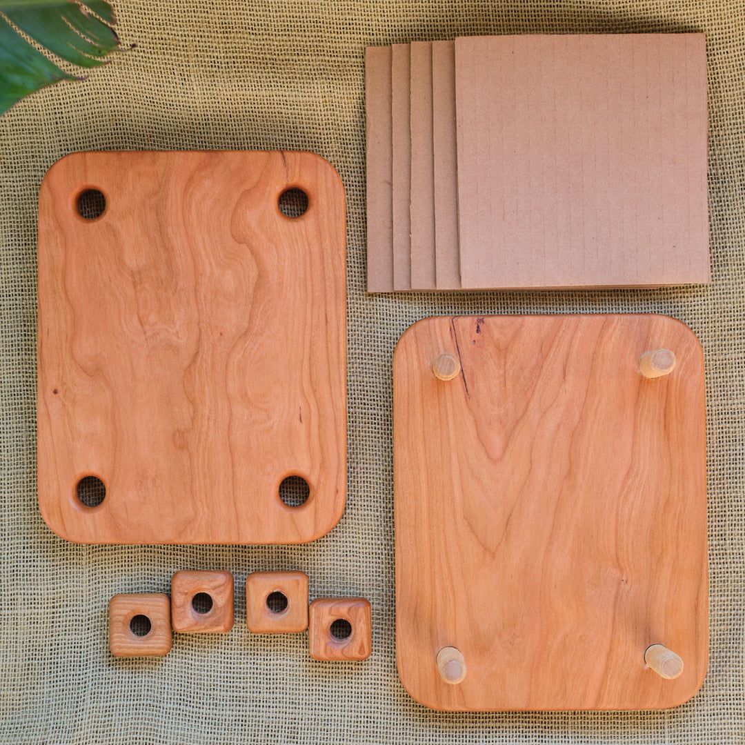Camden Rose cherrywood flower press