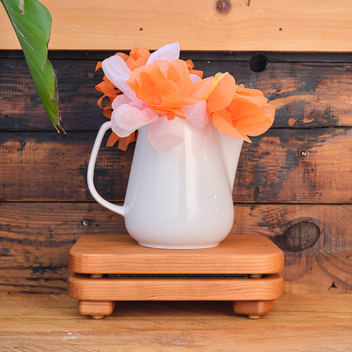 Camden Rose cherrywood flower press