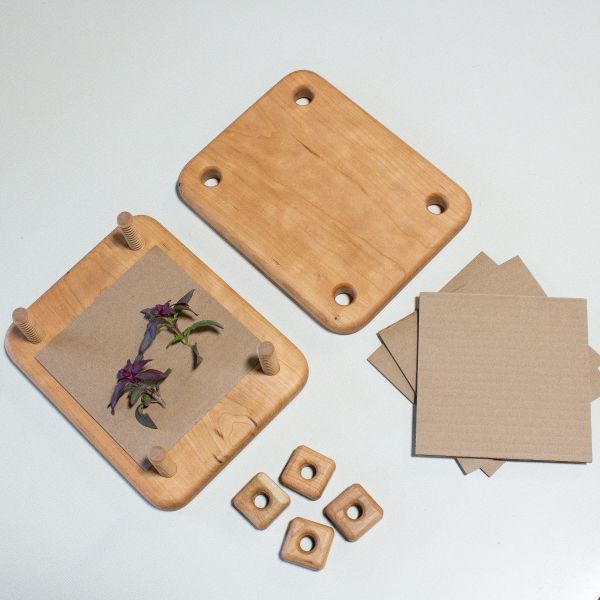 Camden Rose cherrywood flower press