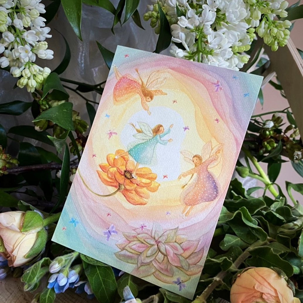 Butterfly Fairies postcard