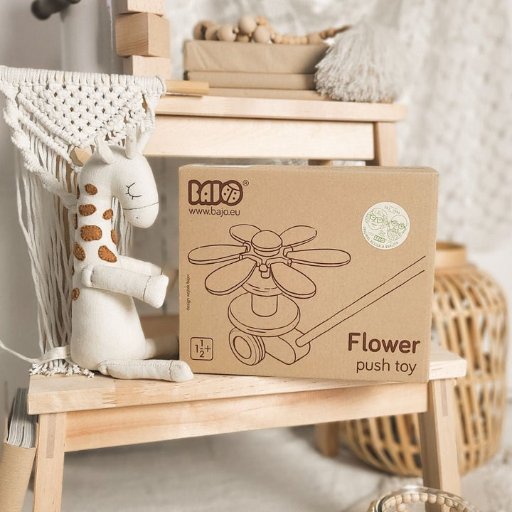 Bajo Spinning Flower push toy