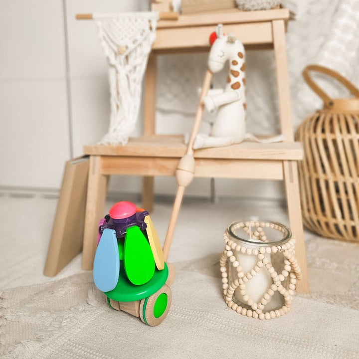 Bajo Spinning Flower push toy