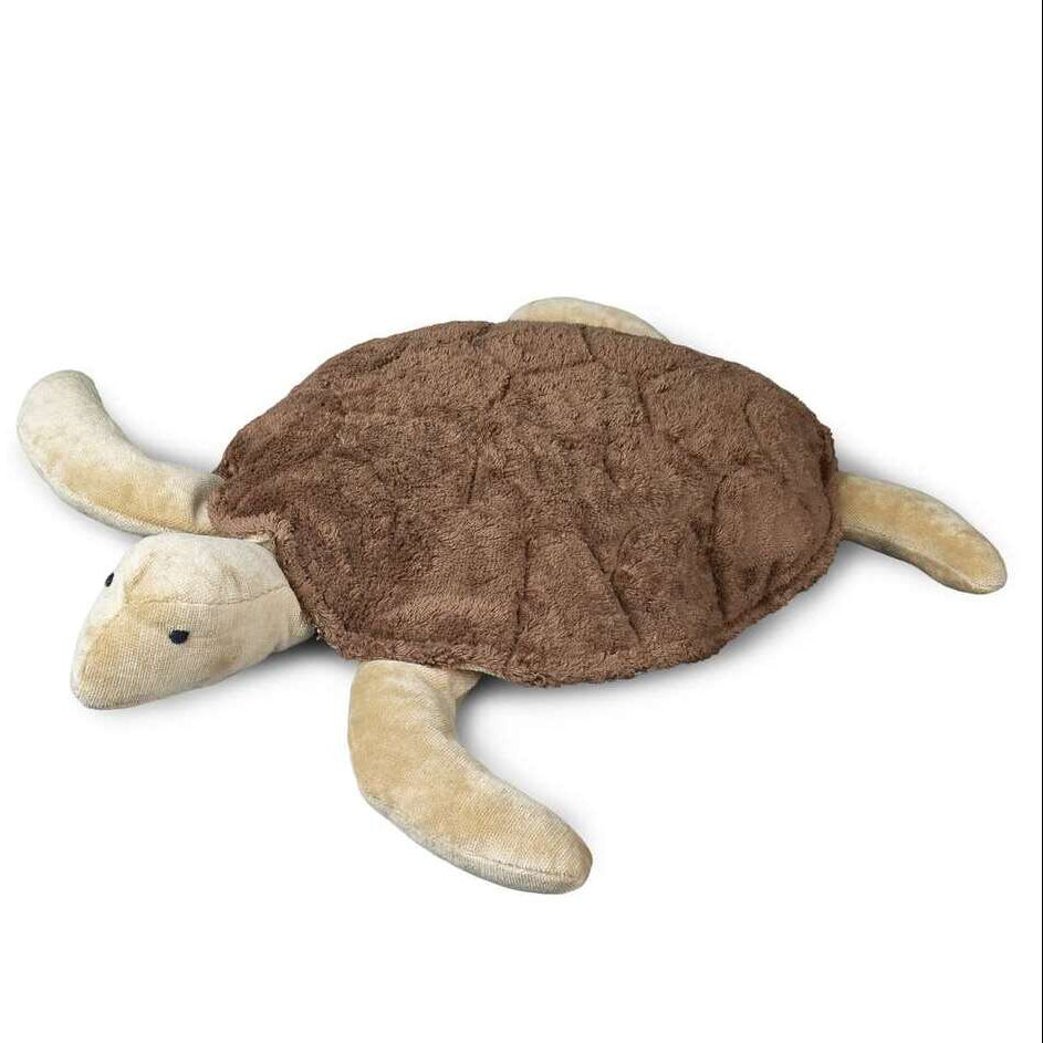 cuddly brown turtle with warming inlet