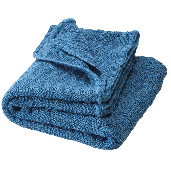 Disana knitted wool baby blanket