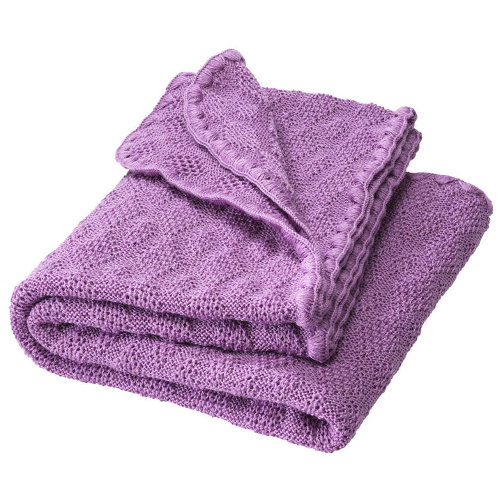 Disana knitted wool baby blanket