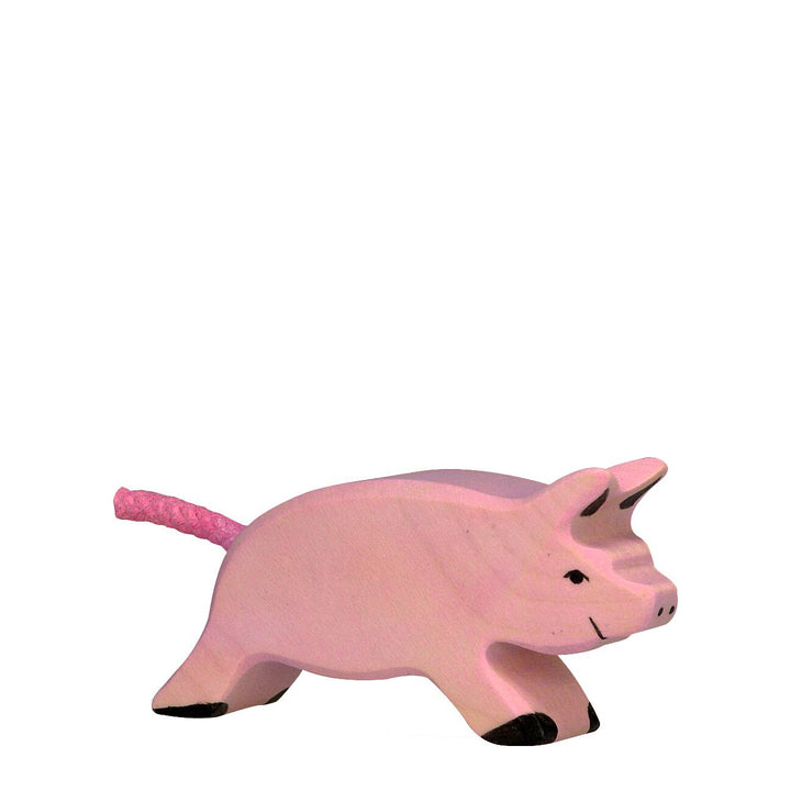 Holztiger piglet, running