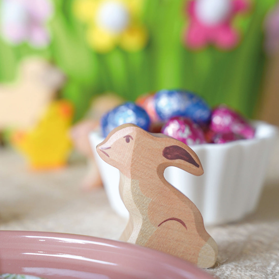 Holztiger rabbit, sitting