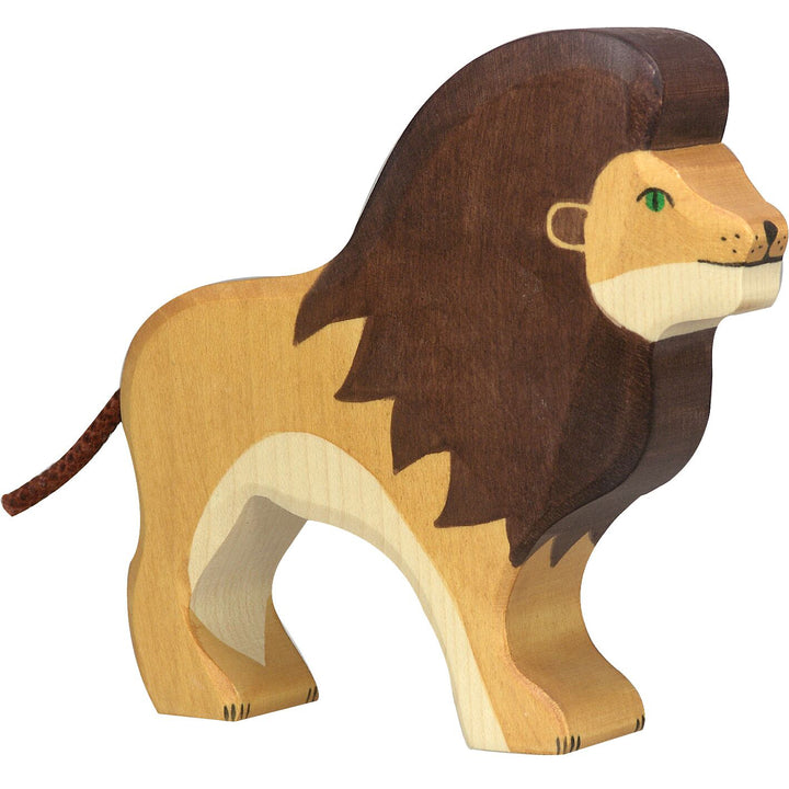 Holztiger lion