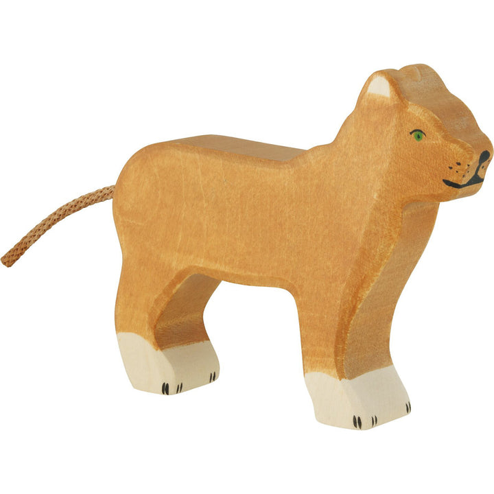 Holztiger lioness