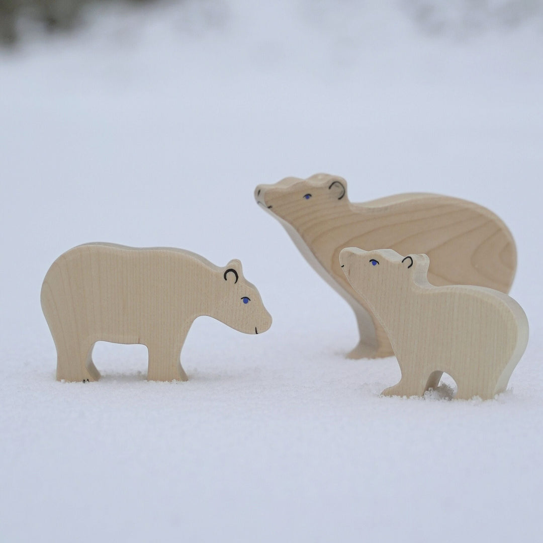 Holztiger polar bear, small, head raised