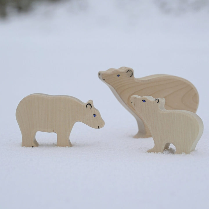 Holztiger polar bear, small, head raised