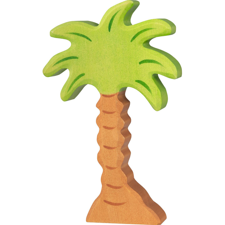 Holztiger palm tree
