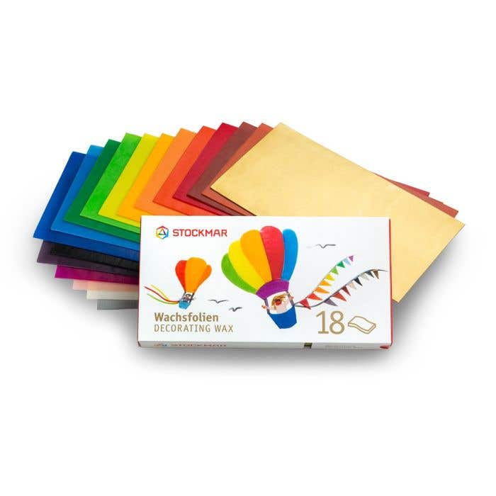 Stockmar thin decorating wax, 18 large sheets