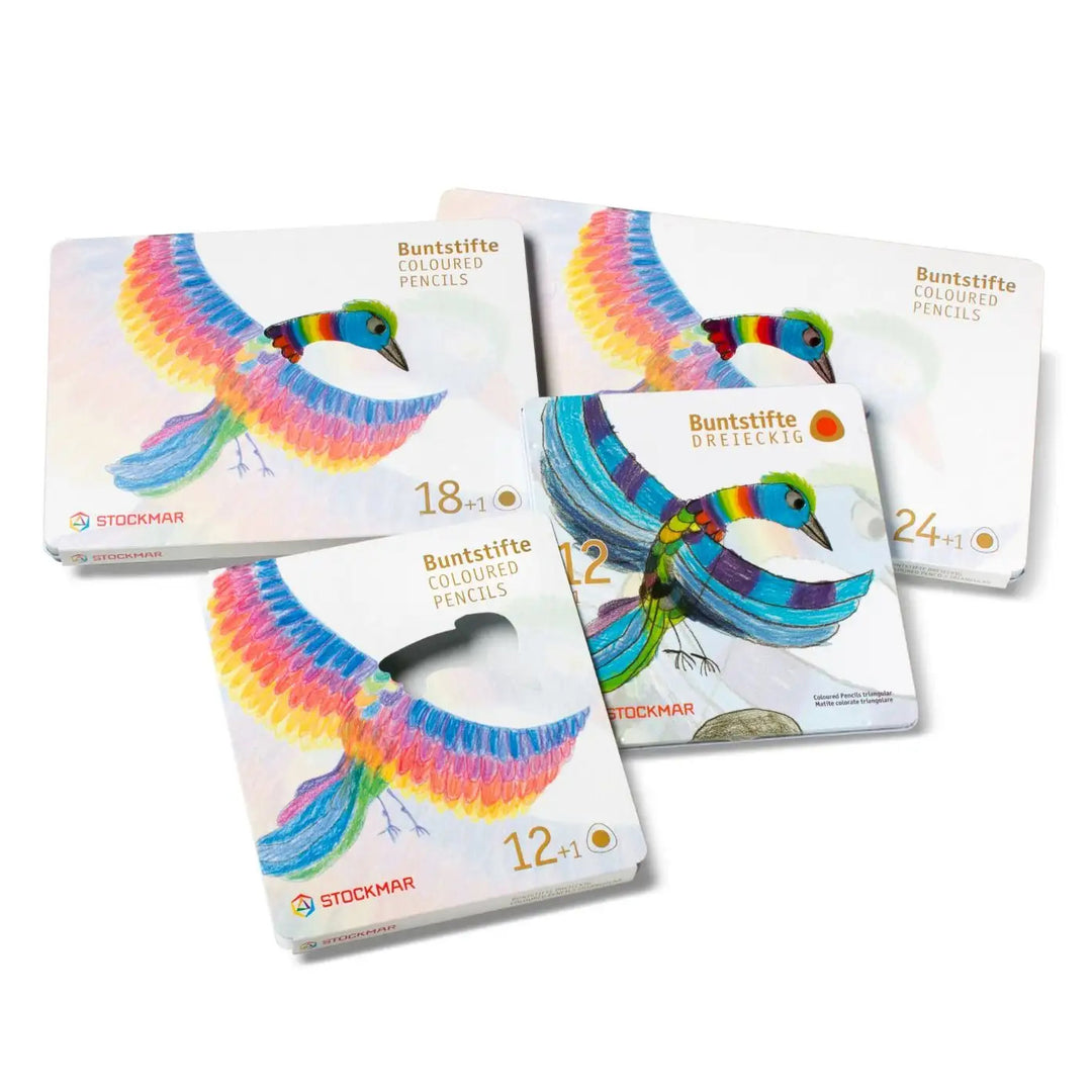 Stockmar 24+1 coloured triangular pencils in a tin (special order)